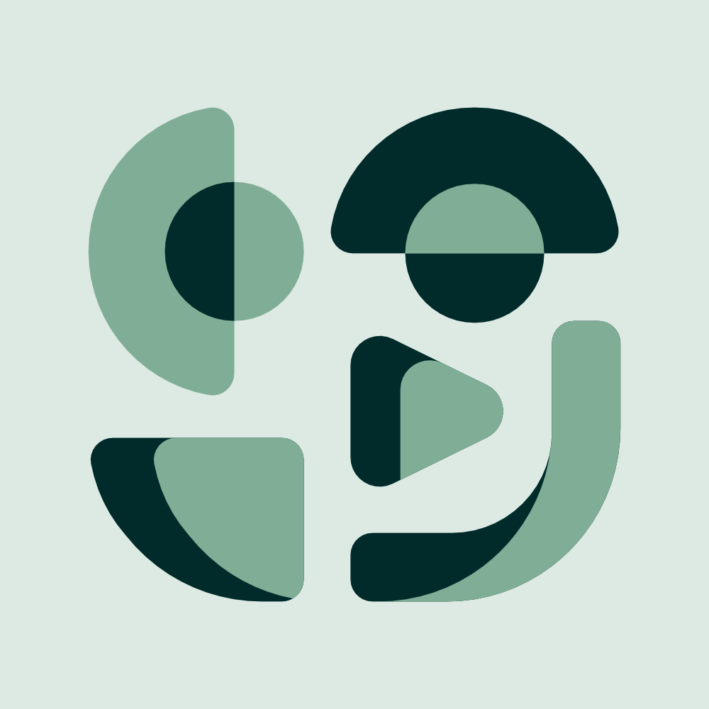 The Co-Mission logo mark in sage and deep green, branding and identity design by The Co-Mission.
